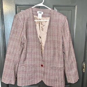 Luca Women's plaid Blazer - Red and White
